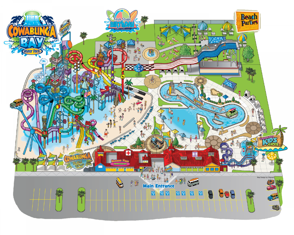 Park Map The Water Park Cowabunga Bay Water Park Draper, UT